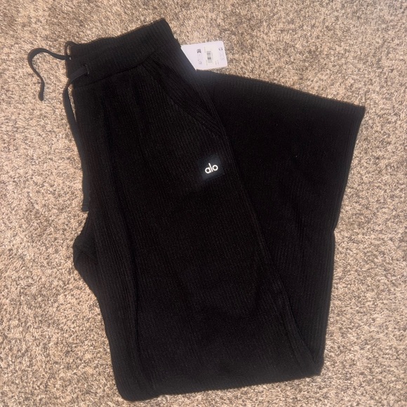 ALO ribbed wide leg muse pants - Picture 2 of 6